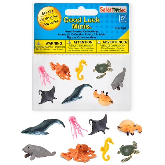 10 Pack: Safari Ltd&#xAE; Good Luck Minis&#xAE; Sea Life Fun Pack